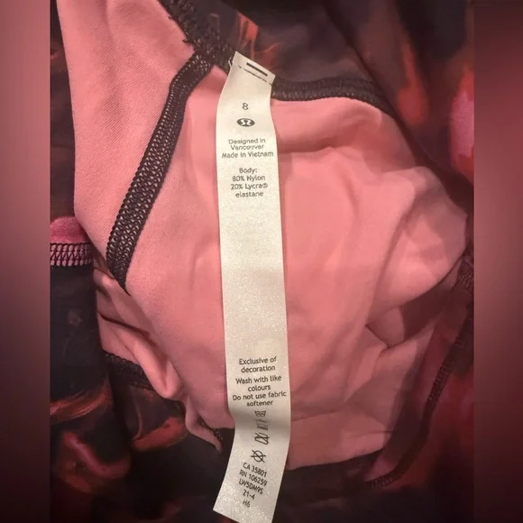 #223 NWT Lululemon Align High-Rise Pant 28"
Intensity Pink Blossom Multi Sz 8 - Picture 7 of 9
